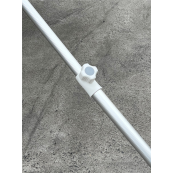 Work umbrella | type 'Standard' | Umbrella dimensions: 2500 mm | Colour: white, made of PVC